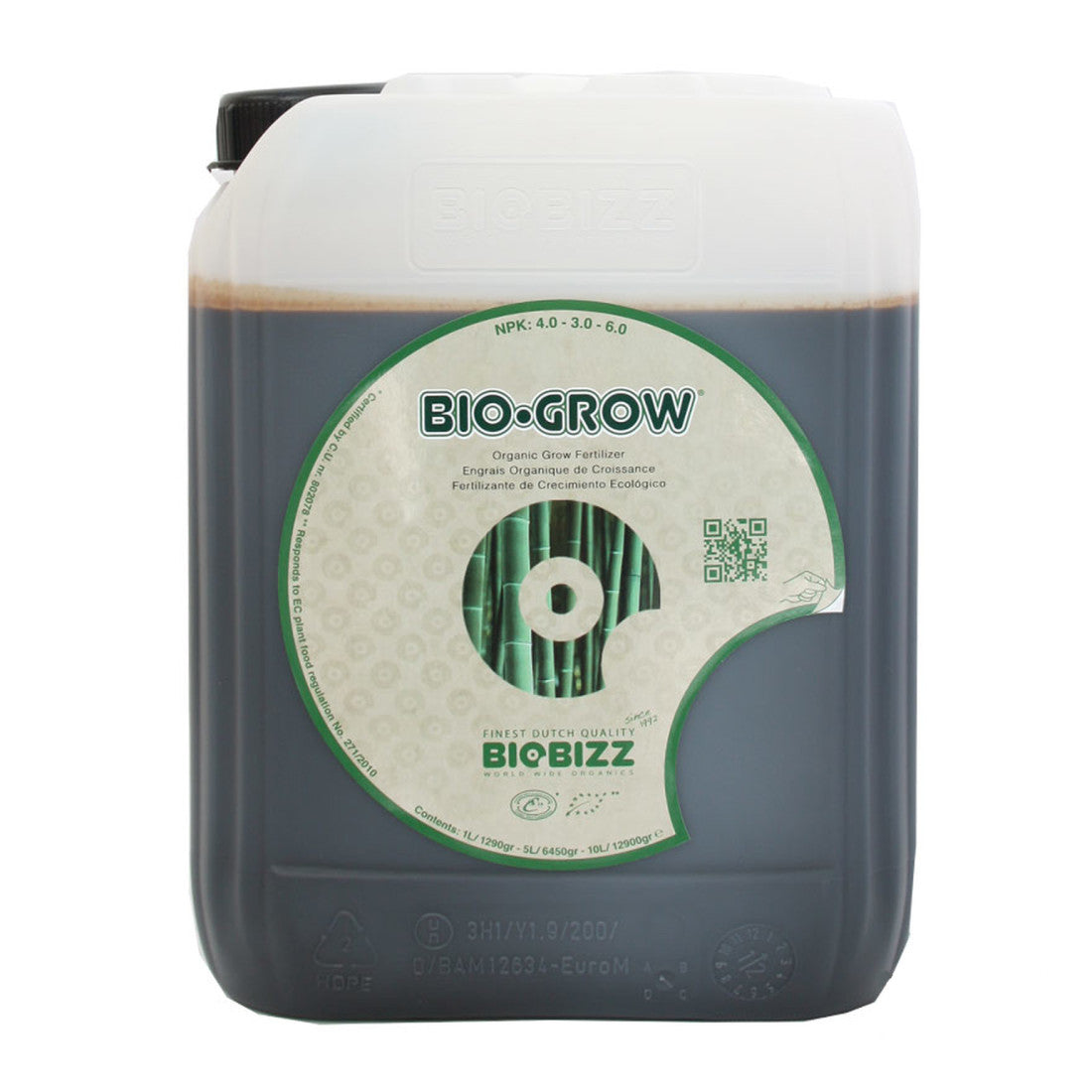 GROWMANIA Bio Grow 1L Von BioBizz – Inkl. Boost Up Probe & Messbecher | Organischer Universaldünger Für Alle Pflanzen, Perfekt Für Die Wachstumsphase