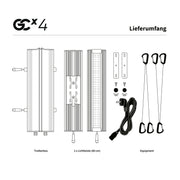 Greenception GCx 4 PWR LED 160W Lieferumfang