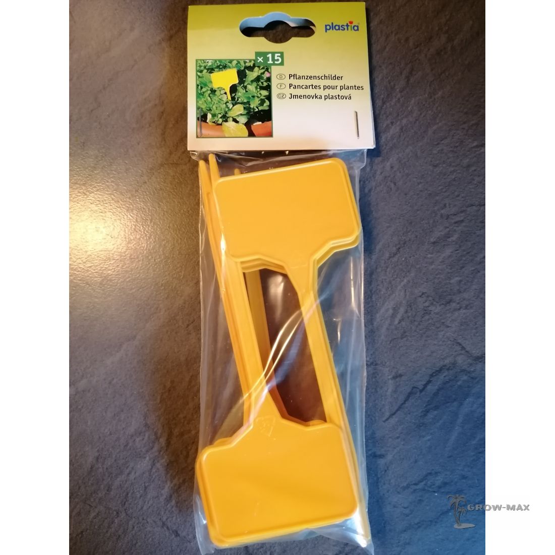 Pflanzen-Schilder gelb 15 Stück