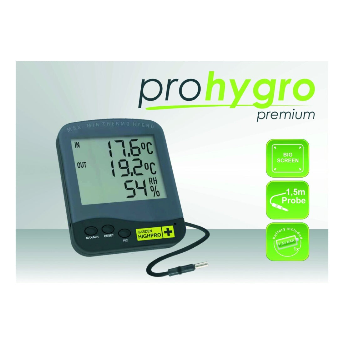 Garden High Pro Premium Thermo- Hygrometer