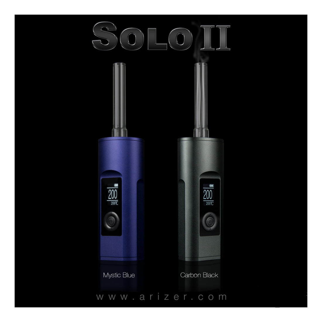 Arizer Solo 2 Vaporizer - Mystic Blue und Carbon Black