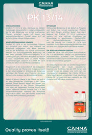 CANNA PK 13/14 Blütestimulator Info