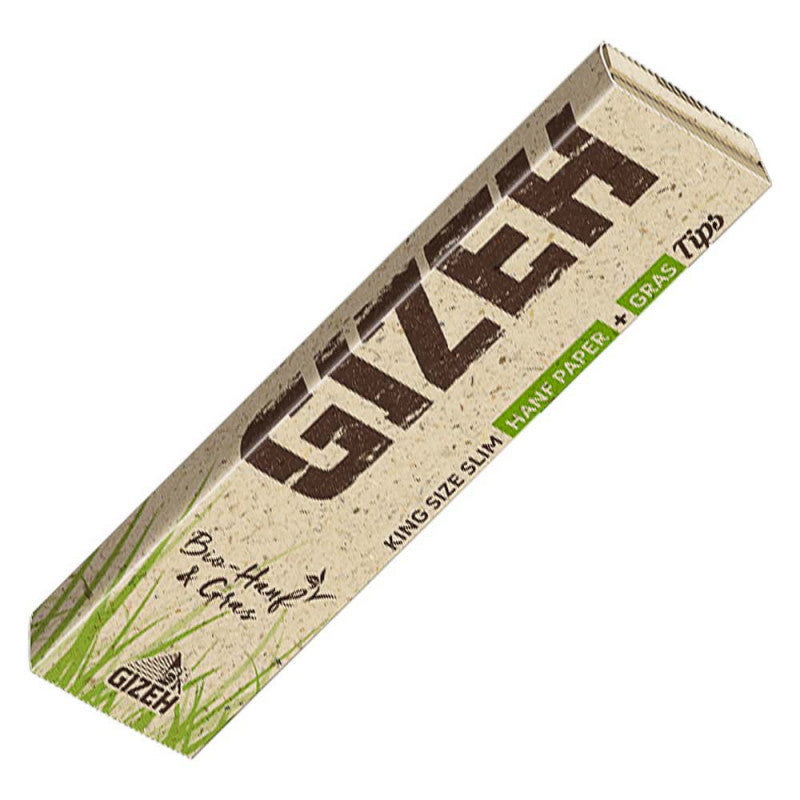 GIZEH Bio-Hanf & Gras King Size Slim mit Tips