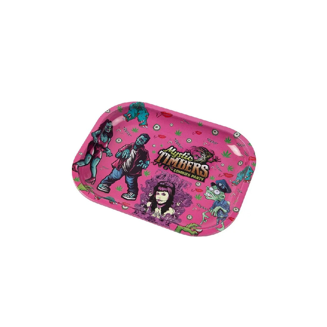 Rolling Tray aus Metall Zombie 18x14 cm