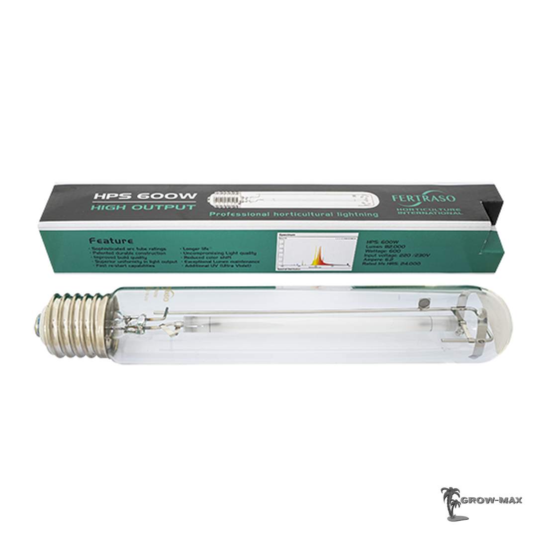 Fertraso 600W HPS - Grow Lampe