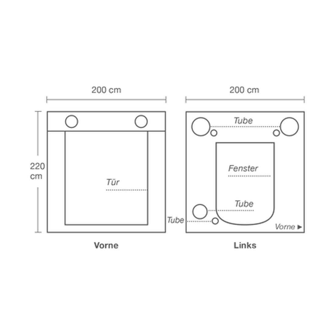 Homebox Q200+ 200x200x220cm